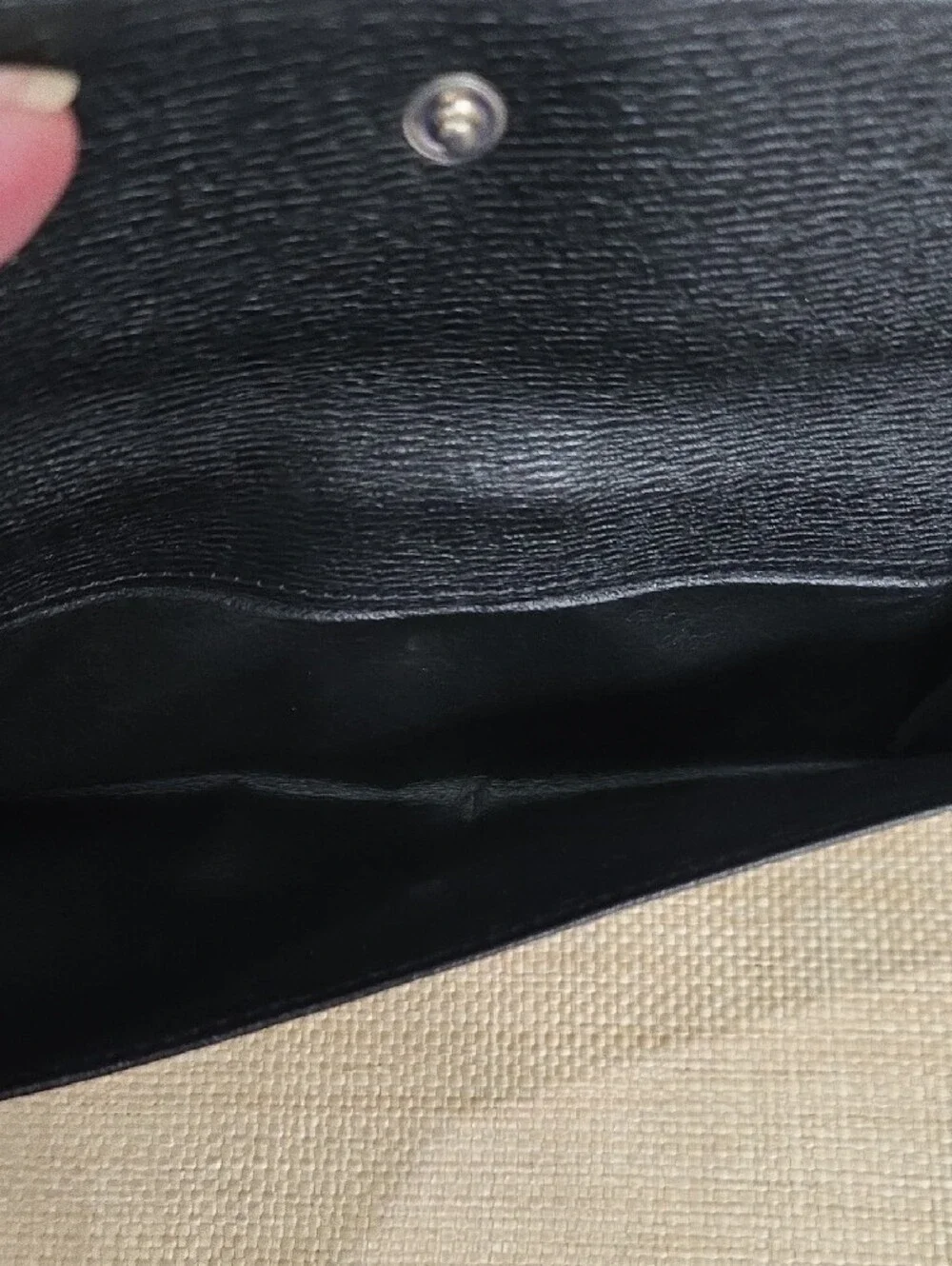 Gucci Black Leather Continental Wallet with Gunmetal Logo Plate